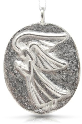Vilmain Danforth Engel-Ornament aus Zinn, 3,8 cm, handgefertigt in den USA