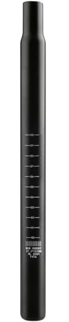 TRIWONDER Fahrrad Sattelstütze 25.4/27.2/28.6/30.4/30.8/31.6mm, Aluminium Sattelstange 350mm Länge für MTB BMX E-Bike Rennrad Trekkingrad (01 Schwarz, 27,2 mm)