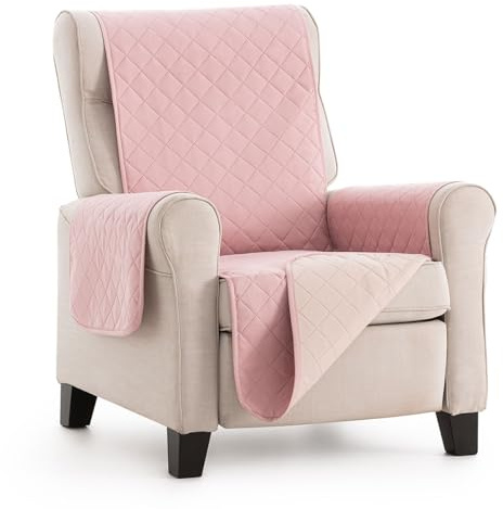 Lanovenanube - Funda sillón Acolchado Mallorca - Práctica - 1 Plaza - Color Rosa