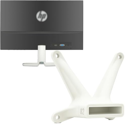 3IDEE VESA Adapter kompatibel mit HP Monitor (22f, 22es, 22ea, 24f, 24fh, 24fw, 24es, 24er, 24ea, 27f, 27fh, 27fw, 27es, 27er, 27ea) - inklusive Schraubenset - 75x75 mm (Weiß)