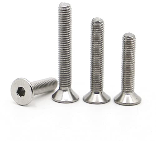 Viti DIN7991 M2 M2,5 m3 M4 M5 M6 M8 M8 304 Accumulo di esagono esagonale in acciaio inossidabile Attive a testa piatta Vite a testa piatta Allen Bulloni Allen (5-50pcs)