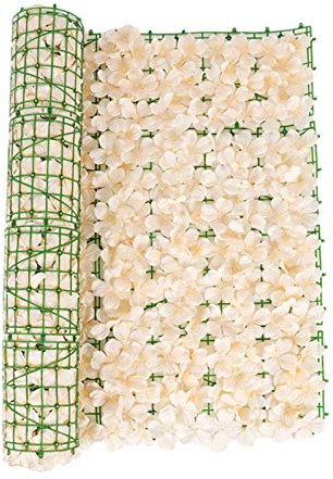 Jatour fleurs artificielles - Haie lierre artificiel | Parasol balcon privé et fausse feuille vigne décoration pour le jardin en plein air, protection solaire, diffuseur sonore