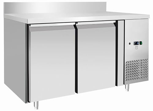 METRO Professional Kühltisch GCC2100BS, Edelstahl, 215 l, 250 W, automatische Abtauung, mit Aufkantung und Schloß, silber