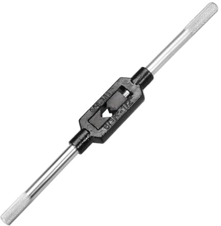 TA-VIGOR Adjustable Tap Wrench Handle, for Metric M4-M12 8/16-1/2 (UNC/UNF) Taps, Tap Reamer Tapping Hand Tool for Machinist Repair