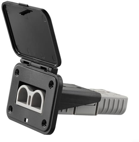 Support de montage encastré pour panneau de charge pour Anderson 120 A, couvercle anti-poussière connecteur d'alimentation piédestal de fixation pour camping-car, voiture, bateau