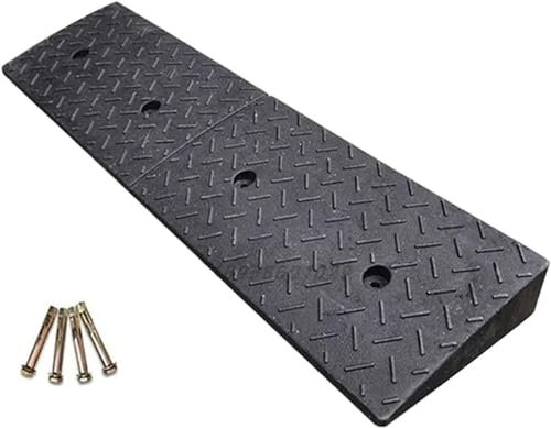 JIUYUEYA Schwellenrampe, Bordsteinrampen for die Einfahrt, Bordsteinrampe for Autos, riesige Gummirampe for Wohnmobil, Rollstuhl, LKW, Wohnwagen, Buggy (Size : 100x23x4cm (39.4x9.1x1.6))