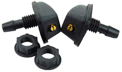 Scheibenwaschdüsen 2 Teile/satz Auto Frontscheibe Wischer Düse Jet Sprayer Kits Sprinkler Wasser Fan Auslauf Abdeckung Universal Waschmaschine Outlet Einstellung