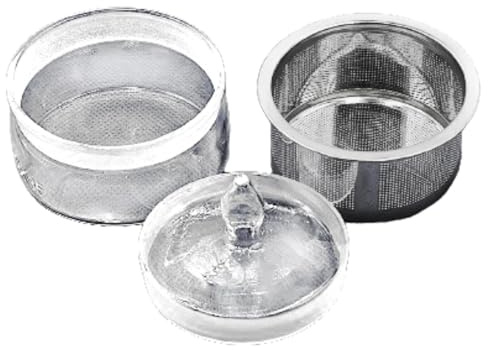 Oshhni Kit de réparation de Montres, gobelet à pour Montres avec Filet en Acier Inoxydable, Facile à Nettoyer avec Couvercle, Nettoyage du Mouvement de