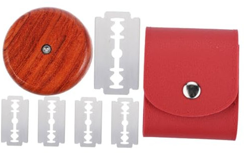 HOLIDYOYO Set Tagliapane Professionale Lame Incisive in Legno Di Sandalo, Utensili Per Modellare e Cordonare Pane, Kit Completo Borsa Rossa Per Panificazione Casalinga e Artigianale