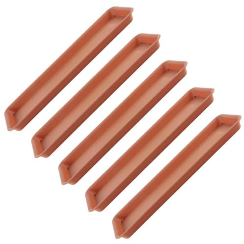 Sharplace 5X Planifications de soucoupes de Planter Planter compacts rectangulaires Robustes en Pot de soucoupes de Plante Plateaux d'égoutte, Rouge
