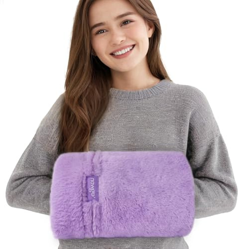 NEWGO Microwavable Heating Pad for Hand, Moist Heat Therapy Hand Warmer for Carpal Tunnel Relief, Arthritis Pain, 11.8 X 18.9 (Purple)