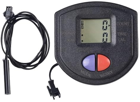 Compteur électronique de vélo d'appartement - Podomètre - Moniteur LCD - Pour équipement de fitness - Moniteur pas à pas pour appareil de taille