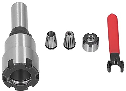 Set da 5 pezzi convertitore mandrino estensione pinza fresa, set pinza a molla ER20 con dado chiave ER20M, acciaio al carbonio ad alta precisione per foratura fresatura CNC (1/2 maniglia 5pz-ER20)