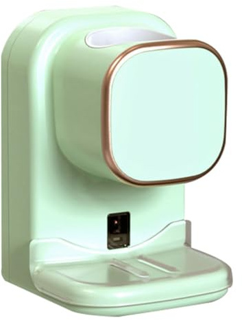 SWETRACE Automatischer Wandmontierter Zahnpastahalter aus Kunststoff in Grün mit USB Stromversorgung und Bruchfestem Design für Badezimmer