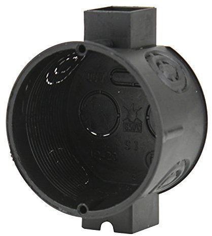 UNITEC 40909L UP-Schalterdose 40mm sw, schwarz