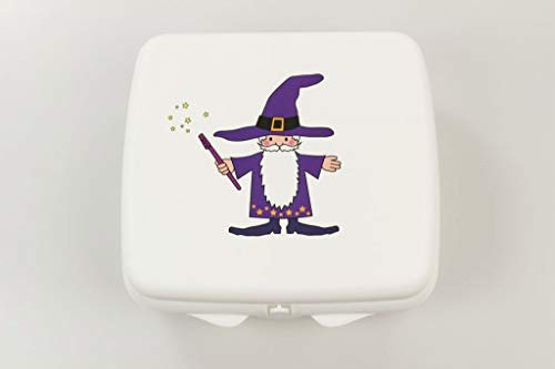 TUPPERWARE To Go Sandwich-Box weiß Zauberer Pausenbox Brotbox Schule