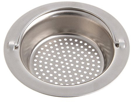 Yanhonin Stainless Steel Kitchen Sink Strainer, Sink Sieve, Filter Basket for Drain Stopper, 9 cm, stainless steel, L
