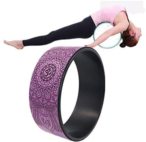 Gofeibao Cerchio Yoga - Ruota di Esercizi di Pilates, Prop per Aumentare la Flessibilità, per Pose Yoga, Colore Viola