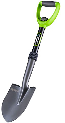 Earthwise 26.5 Inch Carbon Steel D-Handle Compact Collapsible Trenching Mini-Shovel