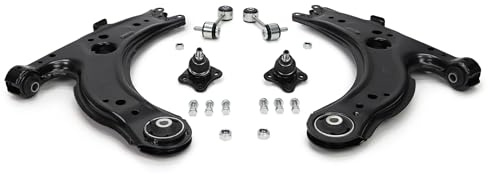 Master-Sport 36821-SET-MS 2x Koppelstange + 2x Querlenker + 2x Traggelenk vorne Satz für AUDI; SEAT; SKODA | Kompatibel mit: AUDI A3, SEAT LEON, TOLEDO II, SKODA OCTAVIA I, OCTAVIA I Combi, VW BORA I, BORA Variant, GOLF IV