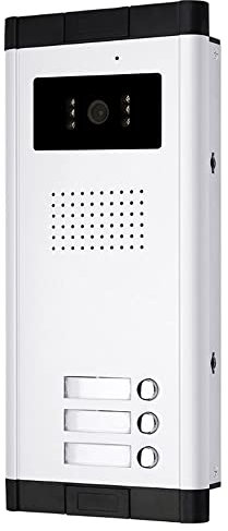 OBO HANDS Video a colori Citofono Sistema 700TVL IR Visione Notturna Telecamera Esterna Campanello Campanello Video Citofono per 3 Appartamenti Casa
