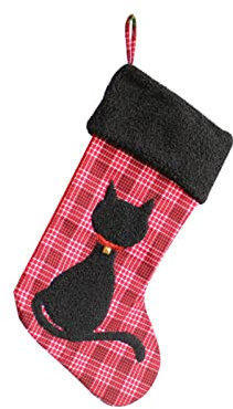 Weihnachten Nikolausstiefel Weihnachtsdeko Candy Gifts Socken, personalisierter Kaminstrumpf, Weihnachtsdekoration und Partyzubehör für Kinder, Weihnachtsstrumpf Set Weihnachten (Red, One Size)