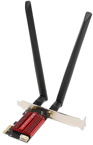 PCIe Netzwerkkarte, BT 4.2 7265AC Pro 1200 Mbit/s PCIE Desktop PC Netzwerkkartenadapter für Win 7/8/10/11, PCIE WLAN Karte