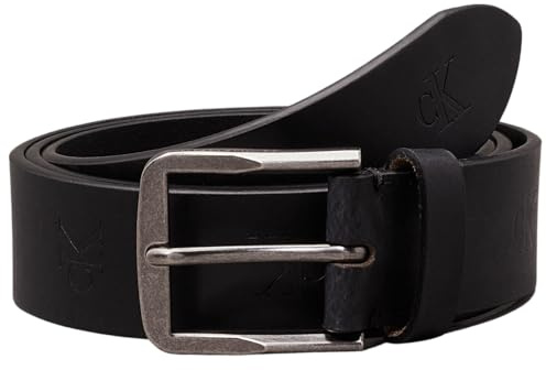Calvin Klein Herren Classic Flat Lthr Belt 35mm Aop K50k511518 Fester Gürtel