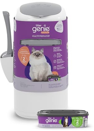 Litter Genie Style Hink |Avfallssystem för avfallshantering | Inkluderar 1 fyrkantig påfyllningspåse