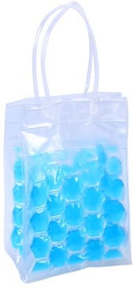 OKUMEYR Wine Cooler Bag Bottles Chiller Ice Bag Handles Reusable Safe for Outdoor Events