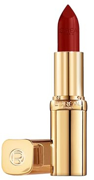 L'Oréal Paris - Rossetto - Cura idratante - Texture Fondente - Colore intenso e finitura satinata brillante - Color Riche Satin - Le Bordeaux (1990)