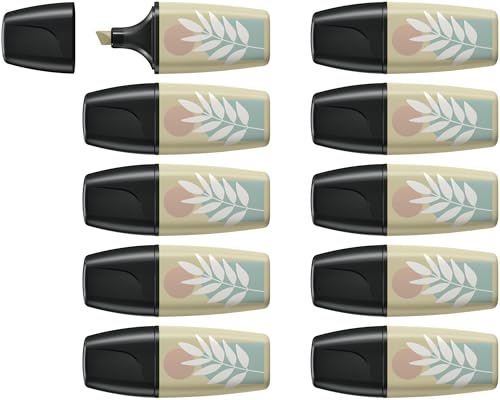 STABILO - Textmarker - BOSS MINI Naturevibes | 10er Pack, schlammgrün