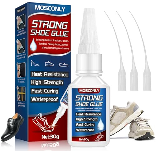 Shoe Repair Glue 30g, Super Strong Shoe Glue for Sole Repair, Waterproof Durable Adhesive, Multi-Purpose for Boots, Sneakers, Heels, Leather Goods, Long-Lasting Bond