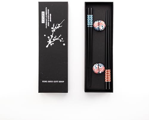 2 Pairs Reusable Wave Pattern Chopstick Set – Dishwasher Safe Fiberglass Chopsticks with Ceramic Rest | Durable Chopsticks for Sushi, Noodles & Rice | Elegant for Food Lovers (Pink)