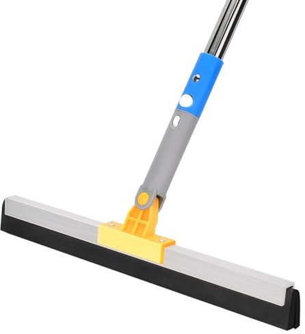 Floor Squeegee Heavy Duty with Long-Handle - INCIKITI Wet Room Floor Squeegee, 43cm EVA Foam Squeegees of Window Cleaning Squeegee For Shower Doors, Tile, Glass