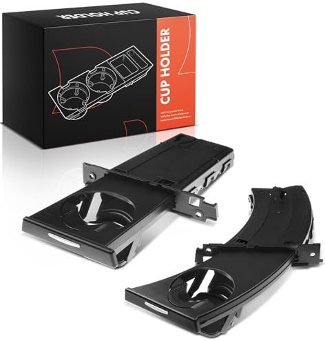 Frankberg 2 portavasos negros 51459173463 | lado del conductor, lado del pasajero; Compatible con: Serie 3 E90 Serie 3 Cabrio E93 Serie 3 Coupé E92 Serie 3 Touring E91