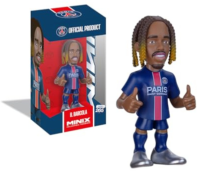 MINIX – Fotbollsstjärnor #265 – PSG – Barcola – samlarfigur 12 cm