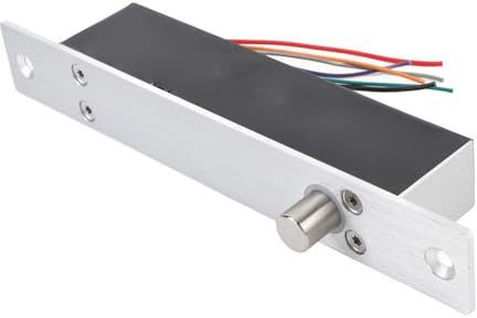 LOCADENCE Serrure à Pêne Électrique, Serrure de Sécurité Électronique en Mode NC 12 V, Serrure à Mortaise Électrique avec Temporisation pour Contrôle d'Accès de Porte