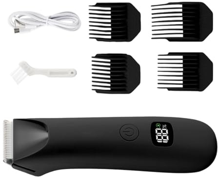 Men Body Shaver - Digital Display Low Noise Groomer,Body Hair Groomers | for Intimate Balls Back Armpit Chest Arm Leg