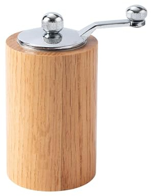 YWJLQH Molinillo de Pimienta, Sal, Granos de Café, Recargable, Sésamo, Molinillo de Pimienta Profesional de Madera