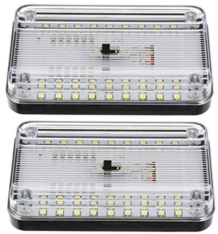 BESPORTBLE 2pcs Led Car Dome Light Slim Ceiling Lights for Auto Interior Reading Lamp Car Styling Night Fit
