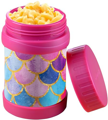 Bentology Insulated 13oz Food Jar for Kids- Hot or Cold Food, Soups, Liquids, Noodles - Wide Mouth Stainless Steel Container & BPA Free, Large Leak Proof thermos for Back to School Lunch Boxes, Bags