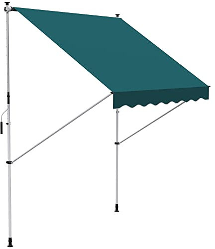 DecHome - Tenda da Sole per Esterno a Bracci Avvolgibile 200x150 cm per Porta colore Verde