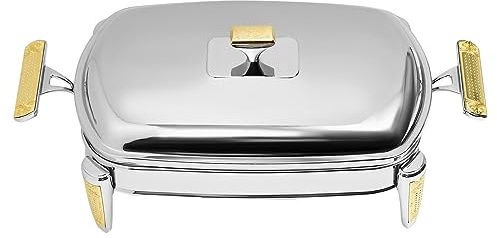 Alnemy 2.2 Liter Speisewärmer Dishes Wärmebehälter für Haushalt,Edelstahl Warmhaltebehälter Chafing Dish Speisewärmer Wärmebehälter Buffetwärmer für Haushalt
