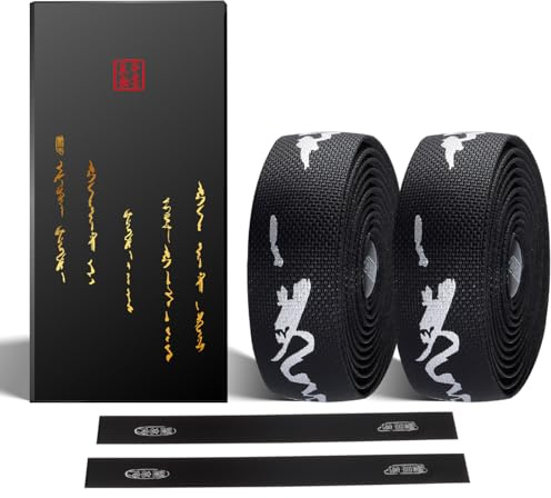 Chooee Nastro Manubrio Bici Corsa,Ciclismo Bike Ribbon Nastro Manubrio Bicicletta[Lungo:1980mm Largo:30mm Spesso:3mm],Nastro Manubrio Bici Gravel-Superficie PU Penetrazione in Silicone.(Nero/Argento)