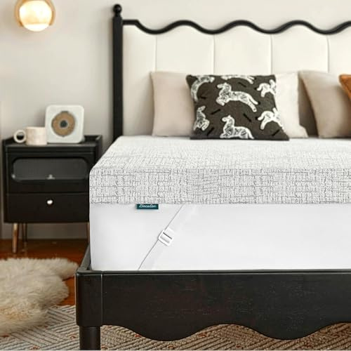 Bacalar Surmatelas 140 x 200 cm H1 H2, 5 cm, surmatelas 140 x 200 cm, en mousse gel, 140 x 200 cm, pour lit à sommier tapissier, canapé-lit, avec sommeil d'essai de 120 jours