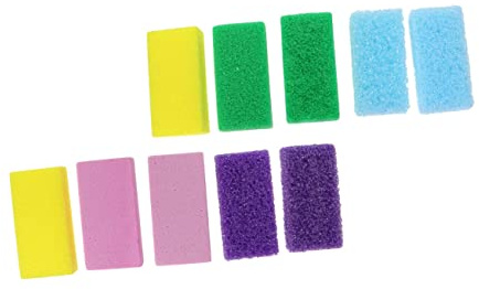 HAPINARY 15 Piezas Piedra Pómez Remover Callos Exfoliante De Pies Herramientas De Cuidado De Pies Piedra De Pedicura Fácil De Guardar y Limpiar