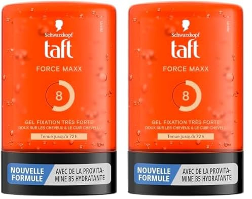 Schwarzkopf - Taft - Gel Tube Coiffant - Gel Force Maxx - Tenue j'usqu'à 72H - Fixation Très Forte - Doux sur les cheveux - Tenue longue durée - Sans Effet Collant - Formule Provitamine B5-300 ml