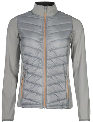 HKM Kinder Prag Style Nylon Jacke, Grau/Rosegold, 140