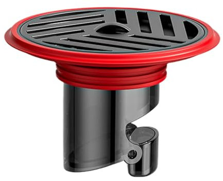 Anti-riflusso di scarico a pavimento, valvola anti-odore in acciaio inossidabile 6,8 x 6,8 x 4,5 cm, tappo per vasca da bagno, lavanderia, bagno, vasca, box doccia, seminterrato